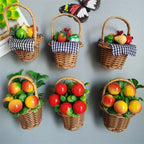 Buy 3 Get 1 Garden Basket Decoration Fridge Magnet Fruit Hamper Flower Basket Kitchen Decorate Magnetic Sticker Home Decor - Grand Goldman