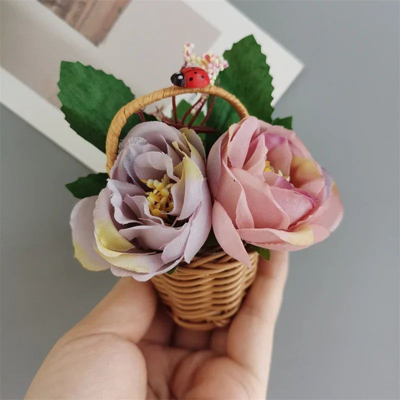 Buy 3 Get 1 Garden Basket Decoration Fridge Magnet Fruit Hamper Flower Basket Kitchen Decorate Magnetic Sticker Home Decor - Grand Goldman