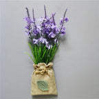 Buy 3 Get 1 Handmade Purple Lavender Artificial Flower with Linen Bag for Fridge Decoration Fake Flowers Magnetic Stickers decor - Grand Goldman