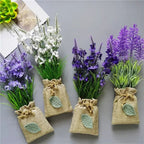 Buy 3 Get 1 Handmade Purple Lavender Artificial Flower with Linen Bag for Fridge Decoration Fake Flowers Magnetic Stickers decor - Grand Goldman