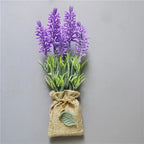 Buy 3 Get 1 Handmade Purple Lavender Artificial Flower with Linen Bag for Fridge Decoration Fake Flowers Magnetic Stickers decor - Grand Goldman