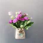 Buy 3 Get 1 Handmade Purple Lavender Artificial Flower with Linen Bag for Fridge Decoration Fake Flowers Magnetic Stickers decor - Grand Goldman
