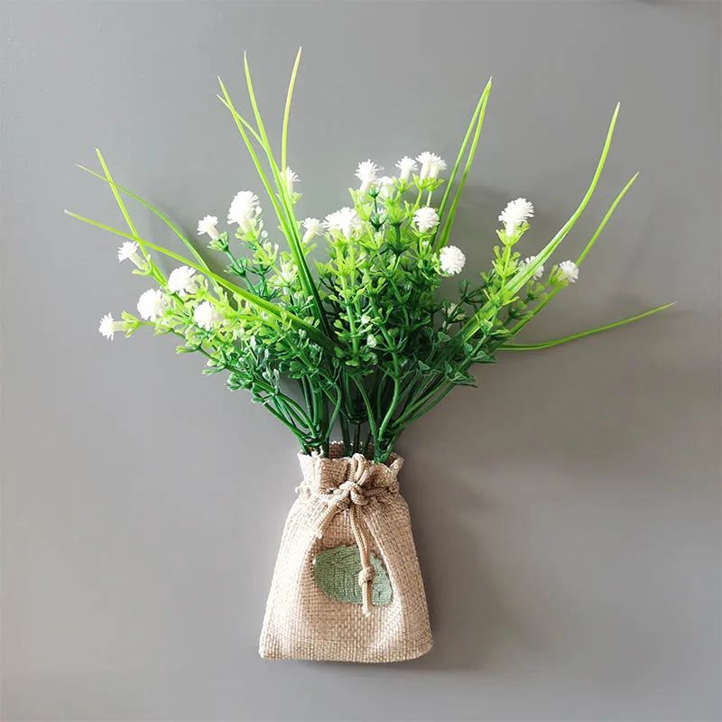 Buy 3 Get 1 Linen Bag Artificial Flower Magnetic Stickers DIY Simulation Flower Refrigerator Magnet Kitchen Home Decoration Gift - Grand Goldman