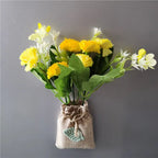 Buy 3 Get 1 Linen Bag Artificial Flower Magnetic Stickers DIY Simulation Flower Refrigerator Magnet Kitchen Home Decoration Gift - Grand Goldman