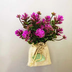 Buy 3 Get 1 Linen Bag Artificial Flower Magnetic Stickers DIY Simulation Flower Refrigerator Magnet Kitchen Home Decoration Gift - Grand Goldman