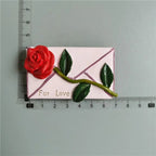 Buy 5 Get 1 3D Cute Fridge Magnets Kawaii Rose Sunflower Thank You Miss You Flower Bless You Simulate Succulent Plants Stickers - Grand Goldman