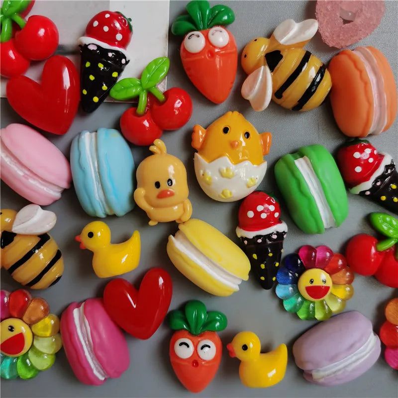 Buy 5 Get 1 3D Simulation Food Cute Cone Ice Cream Choc-ice Resin Refrigerator Magnet Sweetmeats Wholesale Production - Grand Goldman