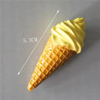 Buy 5 Get 1 3D Simulation Food Cute Cone Ice Cream Choc-ice Resin Refrigerator Magnet Sweetmeats Wholesale Production - Grand Goldman