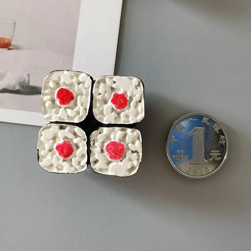 Buy 5 Get 1 3d Simulation Food Fridge Magnets Cute Bread Egg Refrigerator Magnetic Sticker Home Kitchen Decoration Gift for Kids - Grand Goldman