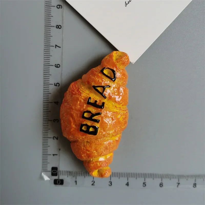 Buy 5 Get 1 Food Fridge Magnets Hot Dog French Fries Pizza refrigerator Paste Egg Bread Hamburger Corn Fridge Sticker home decor - Grand Goldman