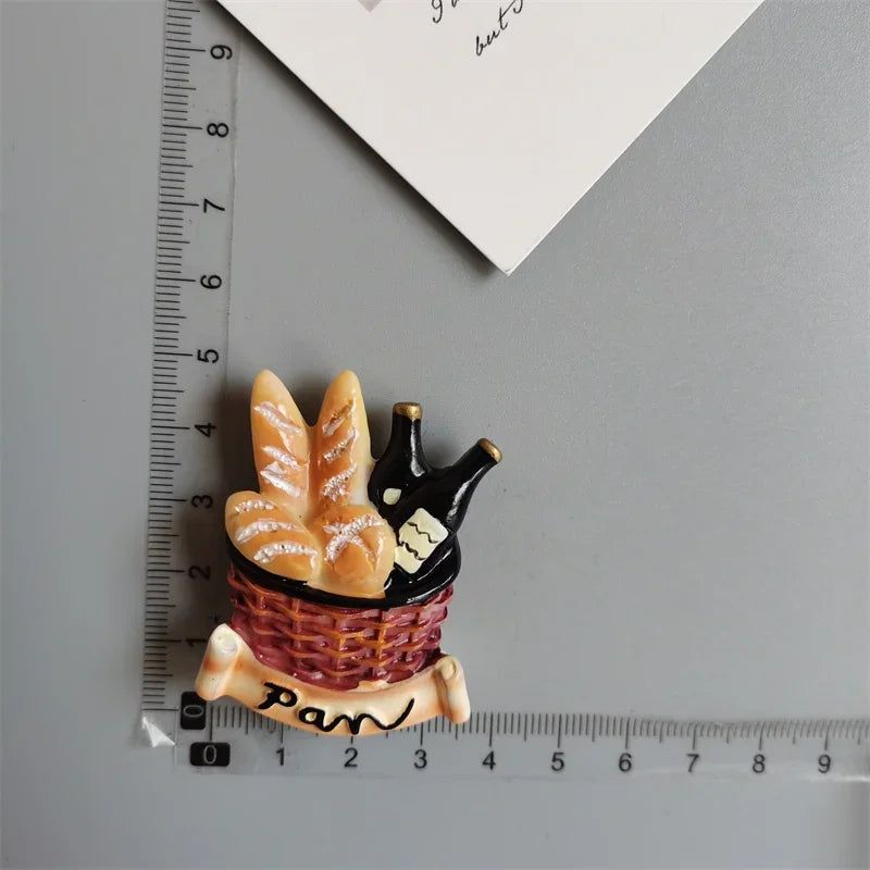 Buy 5 Get 1 Food Fridge Magnets Hot Dog French Fries Pizza refrigerator Paste Egg Bread Hamburger Corn Fridge Sticker home decor - Grand Goldman