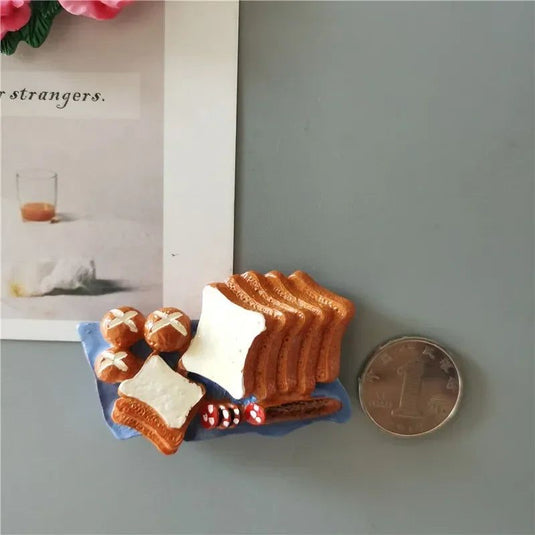 Buy 5 Get 1 Imitation Food Fridge Magnets Kitchen Decoration Simulation Milk Egg Bread Food Refrigerator Magnetic Stickers - Grand Goldman