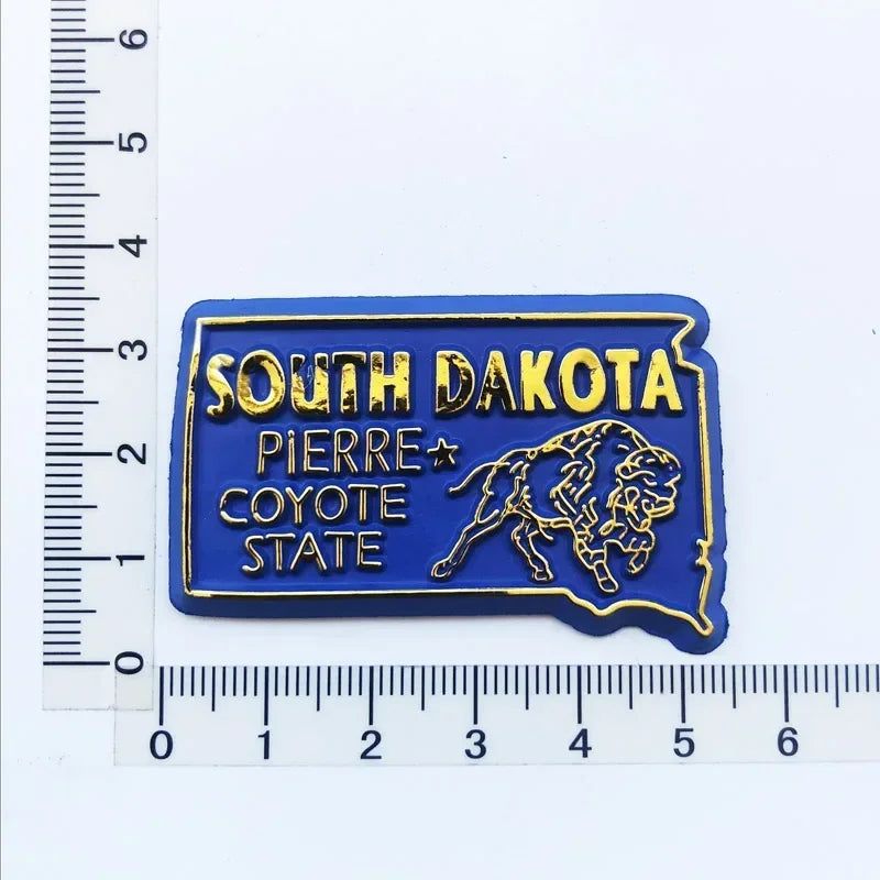 Buy 5 Get 1 U.S. States Refrigerator Magnet USA Puzzle MAP New York  PVC Magnetic Fridge Sticker Home Decor Gifts Collection - Grand Goldman