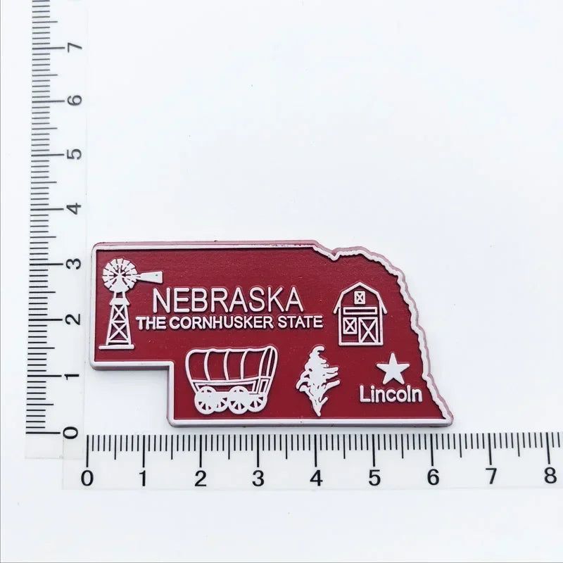 Buy 5 get 1 U.S. States Refrigerator Magnet USA California Montana Wyoming New Jersey California Verginia Montana fridge sticker - Grand Goldman