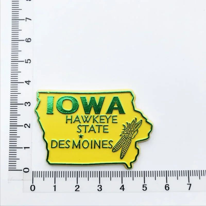 Buy 5 get 1 U.S. States Refrigerator Magnet USA California Montana Wyoming New Jersey California Verginia Montana fridge sticker - Grand Goldman