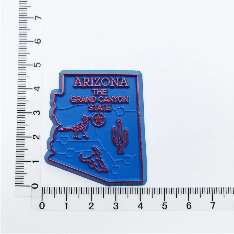 Buy 5 get 1 U.S. States Refrigerator Magnet USA California Montana Wyoming New Jersey California Verginia Montana fridge sticker - Grand Goldman