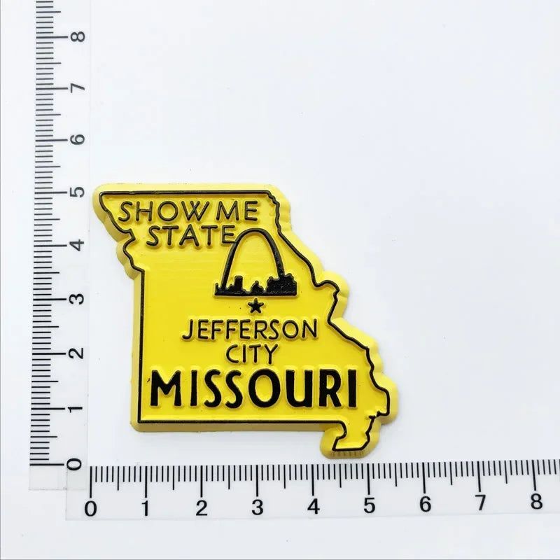 Buy 5 get 1 U.S. States Refrigerator Magnet USA California Montana Wyoming New Jersey California Verginia Montana fridge sticker - Grand Goldman