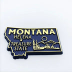 Buy 5 get 1 U.S. States Refrigerator Magnet USA California Montana Wyoming New Jersey California Verginia Montana fridge sticker - Grand Goldman