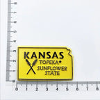 Buy 5 get 1 U.S. States Refrigerator Magnet USA California Montana Wyoming New Jersey California Verginia Montana fridge sticker - Grand Goldman