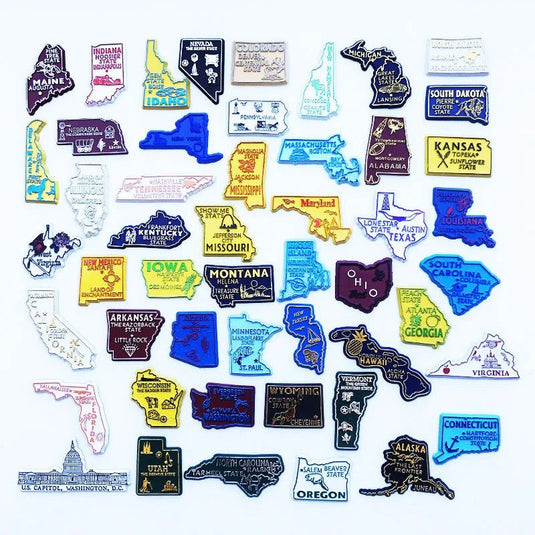 Buy 5 Get 1 U.S. States Refrigerator Magnet USA Puzzle MAP New York  PVC Magnetic Fridge Sticker Home Decor Gifts Collection - Grand Goldman
