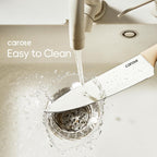 CAROTE 12PCS Knife set with Blade Guards,Granite Nonstick Ceramic Coating,Stainless Steel blade, Wooden Handle, Essential knife set,White - Grand Goldman