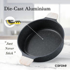 CAROTE 14 Pcs Pots and Pans Set Nonstick,Cookware Set Kitchen Cooking Set with Utensil and Pan Protectors - Grand Goldman