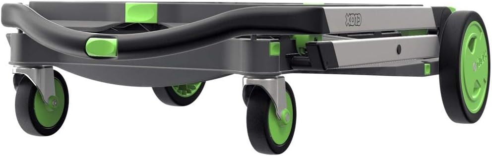 CARTER The Original | Made in Germany | Multi use Functional Collapsible carts | Mobile Folding Trolley | Shopping cart with Storage Crate | Platform Truck (Green) - Grand Goldman