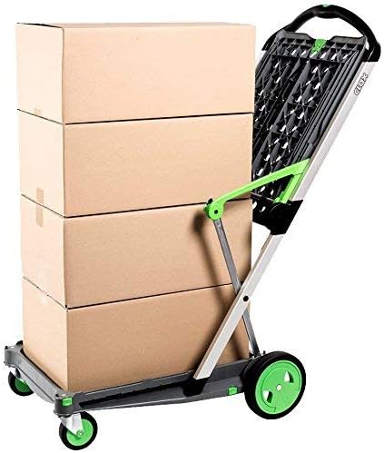 CARTER The Original | Made in Germany | Multi use Functional Collapsible carts | Mobile Folding Trolley | Shopping cart with Storage Crate | Platform Truck (Green) - Grand Goldman