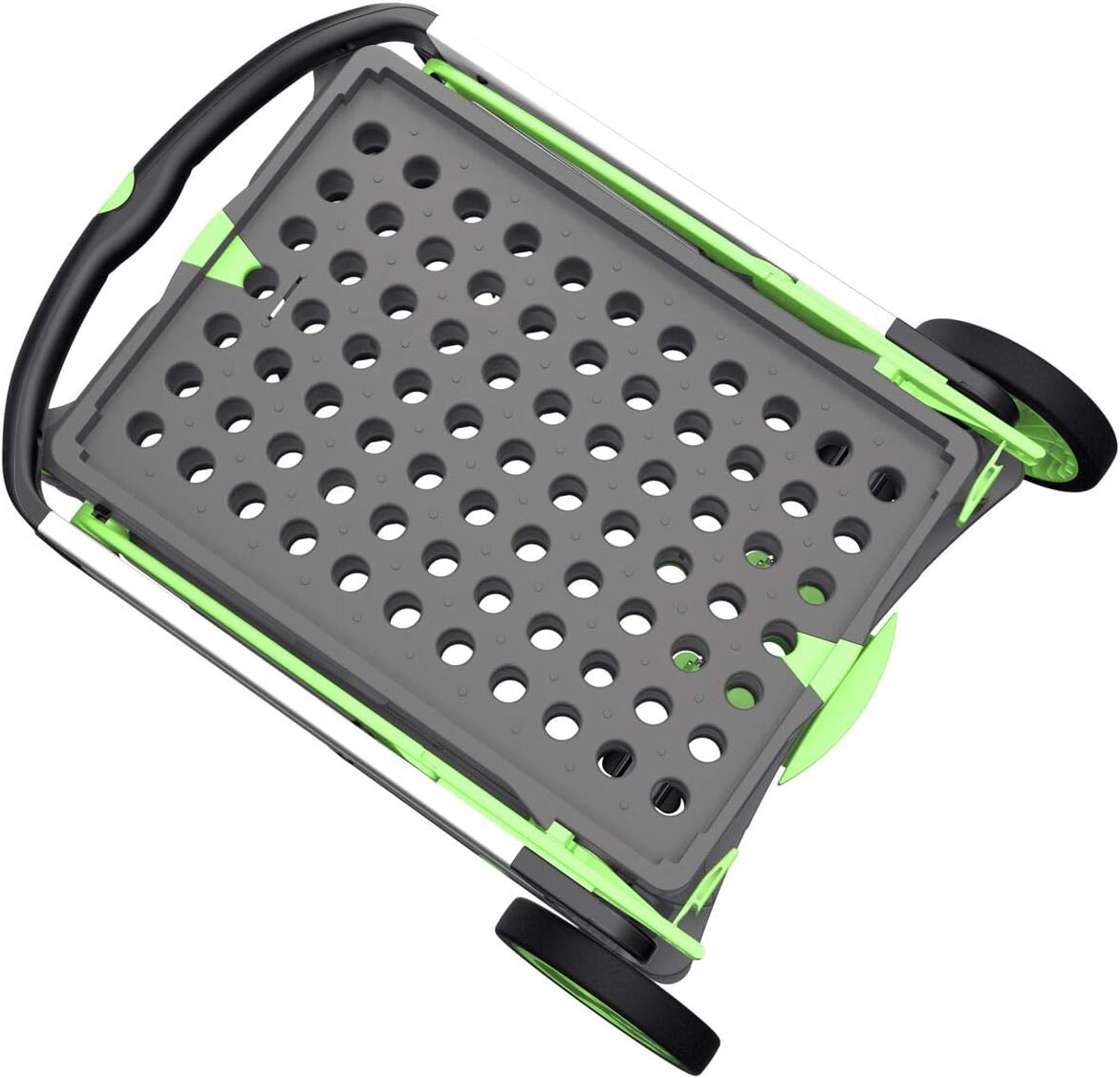 CARTER The Original | Made in Germany | Multi use Functional Collapsible carts | Mobile Folding Trolley | Shopping cart with Storage Crate | Platform Truck (Green) - Grand Goldman
