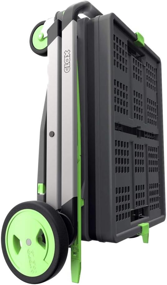 CARTER The Original | Made in Germany | Multi use Functional Collapsible carts | Mobile Folding Trolley | Shopping cart with Storage Crate | Platform Truck (Green) - Grand Goldman