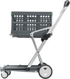 CARTER The Original | Made in Germany | Multi use Functional Collapsible carts | Mobile Folding Trolley | Shopping cart with Storage Crate | Platform Truck (Green) - Grand Goldman