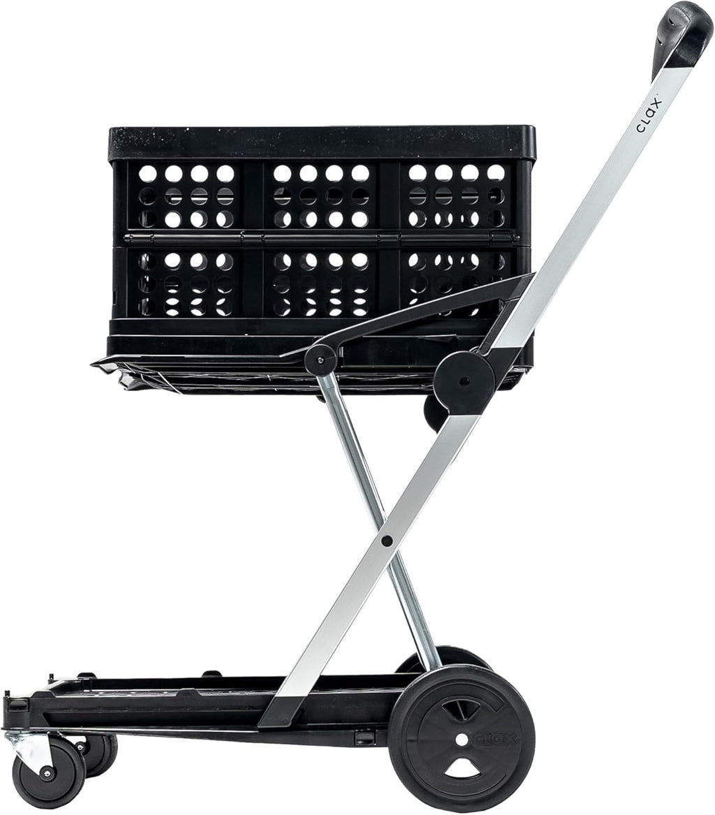 CARTER The Original | Made in Germany | Multi use Functional Collapsible carts | Mobile Folding Trolley | Shopping cart with Storage Crate | Platform Truck (Green) - Grand Goldman
