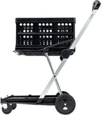 CARTER The Original | Made in Germany | Multi use Functional Collapsible carts | Mobile Folding Trolley | Shopping cart with Storage Crate | Platform Truck (Green) - Grand Goldman