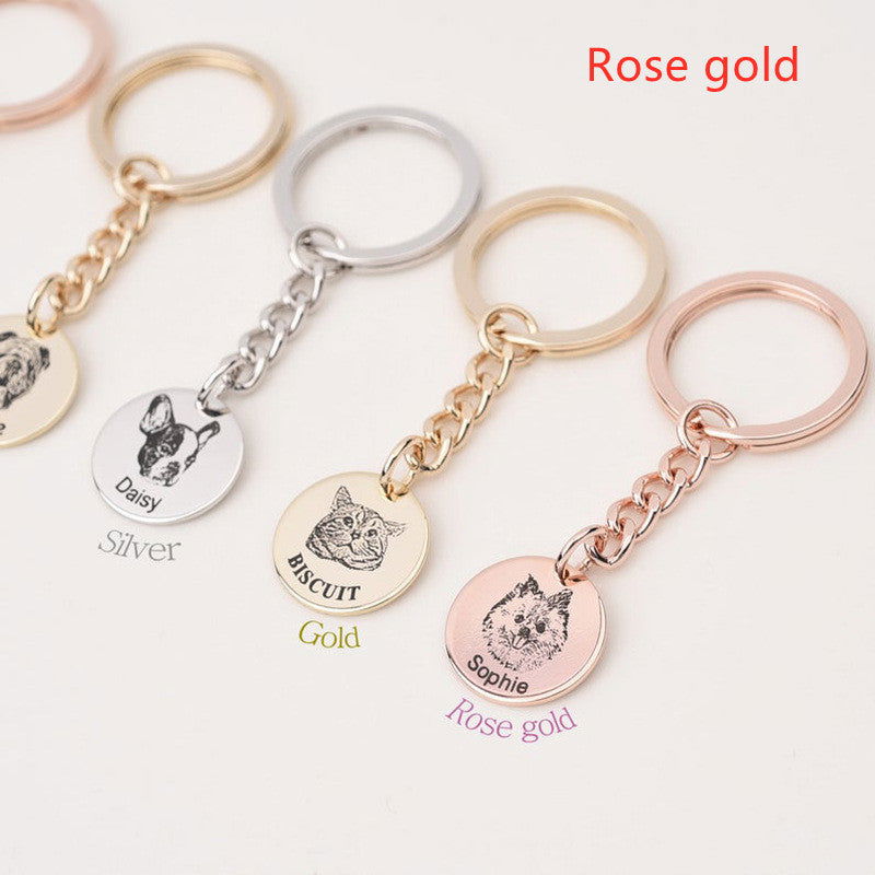 CATSPER™ Premium Custom Pet Cat And Dog Photo Diy Keychain - Grand Goldman