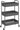 CAXXA 3-Tier Rolling Metal Storage Organizer - Mobile Utility Cart Kitchen Cart with Caster Wheels, White - Grand Goldman