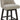 CHITA Counter Height Swivel Barstools, FSC Certified 26" H Seat Height Upholstered Bar Stools Set of 2, Faux Leather in Creamy Grey - Grand Goldman