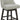 CHITA Counter Height Swivel Barstools, FSC Certified 26" H Seat Height Upholstered Bar Stools Set of 2, Faux Leather in Creamy Grey - Grand Goldman