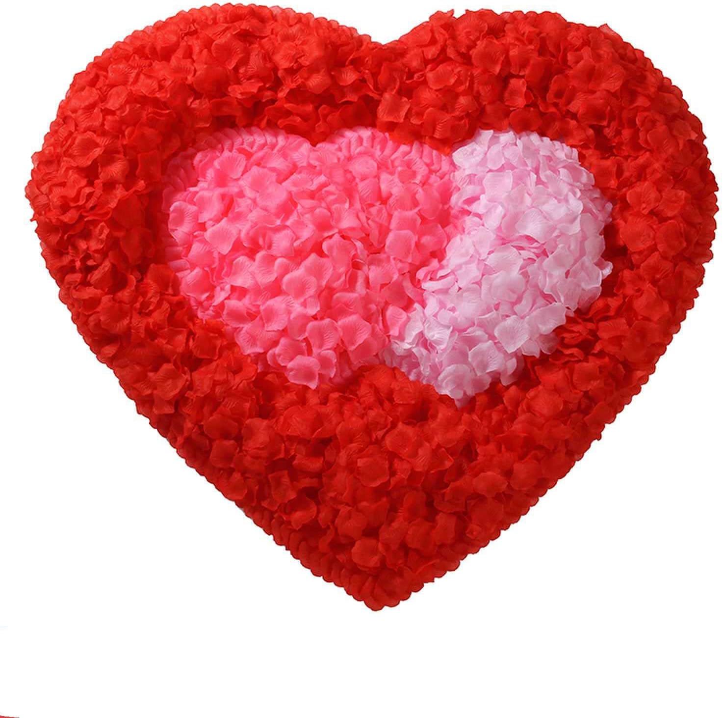 CODE FLORIST 2200 PCS Dark-Red Silk Rose Petals for Valentine's Day,Romantic Night,Wedding,Proposal Anniversary Flower Decorations - Grand Goldman