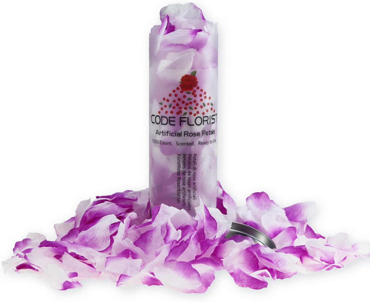 CODE FLORIST 2200 PCS Dark-Red Silk Rose Petals for Valentine's Day,Romantic Night,Wedding,Proposal Anniversary Flower Decorations - Grand Goldman