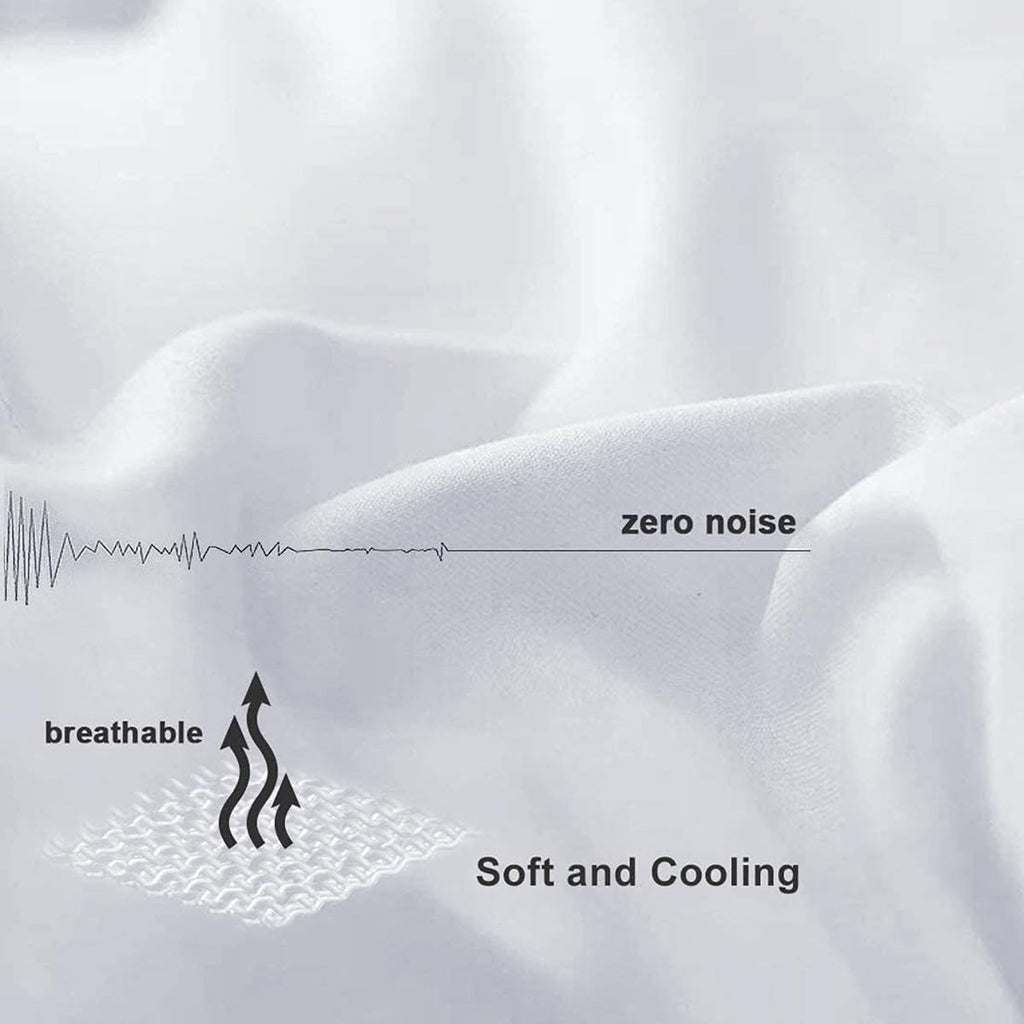 COHOME All Season Queen Cooling Comforter - Premium 2100 Series Down Alternative Comforter - Quilted Duvet Insert with Corner Tabs - Luxury Soft Hotel Comforter - Winter Warm - Reversible - White - Grand Goldman