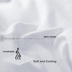 COHOME All Season Queen Cooling Comforter - Premium 2100 Series Down Alternative Comforter - Quilted Duvet Insert with Corner Tabs - Luxury Soft Hotel Comforter - Winter Warm - Reversible - White - Grand Goldman