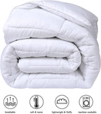 COHOME All Season Queen Cooling Comforter - Premium 2100 Series Down Alternative Comforter - Quilted Duvet Insert with Corner Tabs - Luxury Soft Hotel Comforter - Winter Warm - Reversible - White - Grand Goldman
