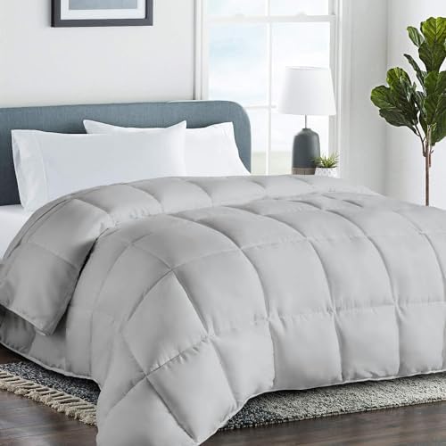 COHOME All Season Queen Cooling Comforter - Premium 2100 Series Down Alternative Comforter - Quilted Duvet Insert with Corner Tabs - Luxury Soft Hotel Comforter - Winter Warm - Reversible - White - Grand Goldman