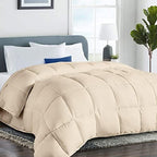 COHOME All Season Queen Cooling Comforter - Premium 2100 Series Down Alternative Comforter - Quilted Duvet Insert with Corner Tabs - Luxury Soft Hotel Comforter - Winter Warm - Reversible - White - Grand Goldman