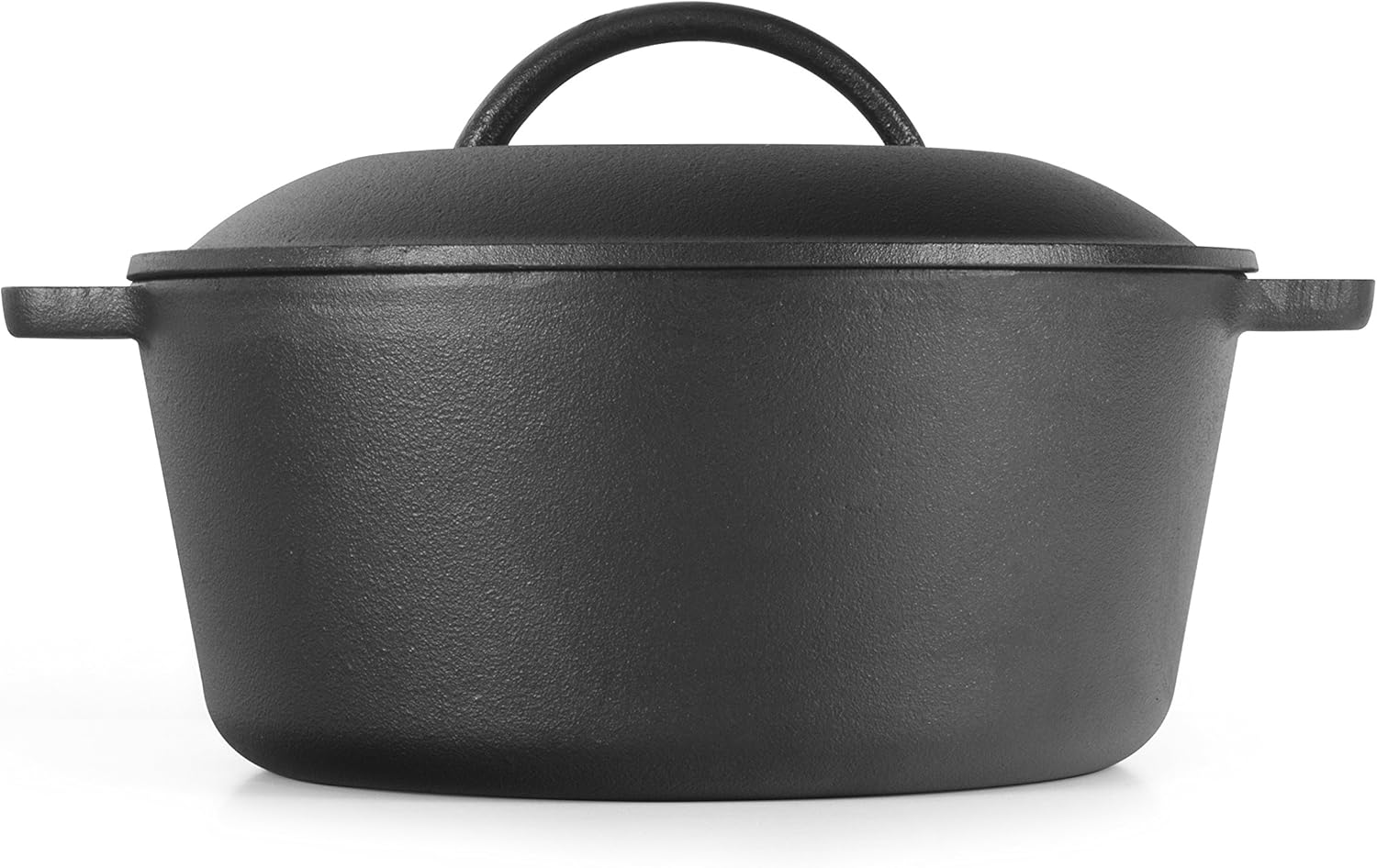 COMMERCIAL CHEF 5-Quart Cast Iron Dutch Oven with Skillet Lid - Grand Goldman