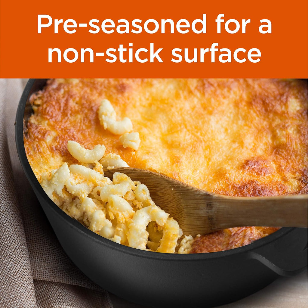 COMMERCIAL CHEF 5-Quart Cast Iron Dutch Oven with Skillet Lid - Grand Goldman