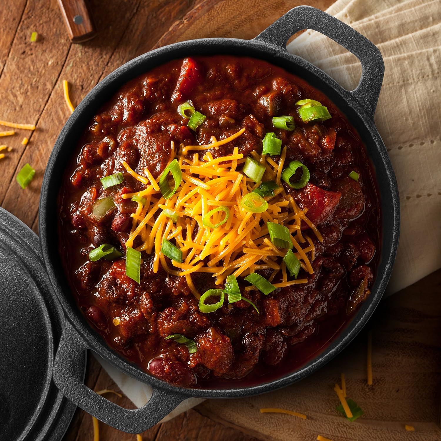 COMMERCIAL CHEF 5-Quart Cast Iron Dutch Oven with Skillet Lid - Grand Goldman