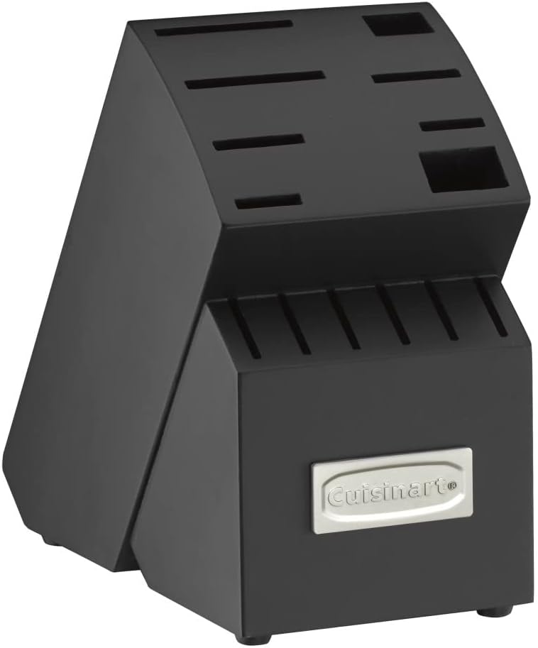 CUISINART Block Knife Set, 15pc Ultra Ultra- Sharp Cutlery Knife Set with Steel Blades for Precise Cutting , Lightweight, Stainless Steel, Durable & Dishwasher Safe, C77SS-15PK - Grand Goldman