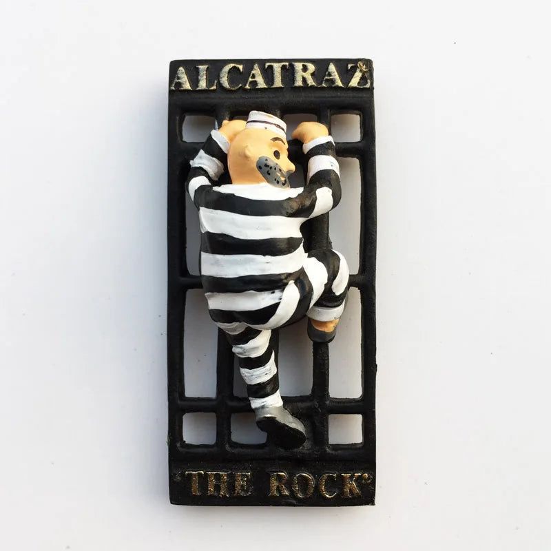 California Magnets San Francisco Alcatraz Island 3d Fridge Magnets Tourist Souvenirs Magnetic Refrigerator Stickers Hand Gifts - Grand Goldman