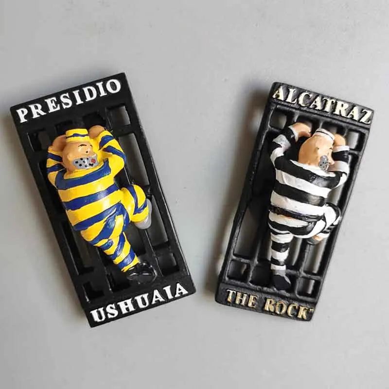 California Magnets San Francisco Alcatraz Island 3d Fridge Magnets Tourist Souvenirs Magnetic Refrigerator Stickers Hand Gifts - Grand Goldman